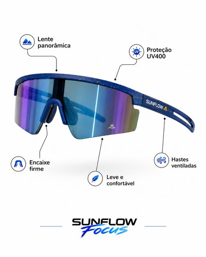 Óculos Esportivo SunFlow Focus com Proteção UV400